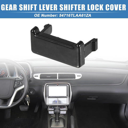 X AUTOHAUX Shifter Lock Cover Car Gear Shift Lever Shifter Lock Cover for Honda CRV 2017-2020 No.54716TLAA61ZA...