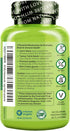 NATURELO Mushroom Supplement – Brain & Immune Health Blend with Lion’s Mane, Reishi, Turkey Tail – 90 Vegan Friendly Capsules...