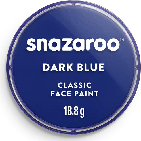 Snazaroo Classic Face and Body Paint, 18.8g (0.66-oz) Pot, Dark Blue...