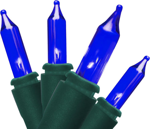Brite Star 50 Lt Designer Series Mini Lights, Blue, Green Wire...
