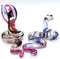 2 Red White Snake/Cobra Miniature Figurines Animals Hand Blown Glass Art Collectible Gift Decorate...