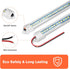 12V Interior LED Light Bar, DC 12V LED Light Strip w/Switch for Car, Trailer, Truck Bed, Van, RV, Cargo, Boat, Cabinet, Slim Enclosed Trailer Ligh...