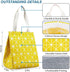 iknoe Insulated Lunch Bag for Women, 9L Sturdy Wide-Open Foldable & Portable Lunch Tote with Interior Pockets, Water-resistant Thermal Lunch Coole...