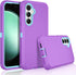 for Samsung Galaxy S23 FE 5G Case, Triple Layer Heavy Duty Armor Rugged Drop Protection Shockproof Protective case for Galaxy S23 FE 5G 2023, Purp...
