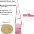 Women Faux Leather Cross Body Bag Small Phone Wallet Purse Shoulder Bags with Adjustable Strap for Ladies Girls...