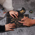 Wooden Ouija Board Game, Holy Spirit Board, Black Ouija Board and Pendulum Board and Pendulum Crystal 3pcs Set, Divination Tools Wiccan Supplies a...
