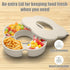 Snack Bowl with Lid for Stanley 30 oz Tumbler with Handle, Silicone Snack Tray Snack Ring for Stanley Cup Accessories, Suitable for Car Cup Holder...