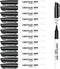 Fine Tip Dry Erase Markers - 12 Pack Fine Point Thin Black Whiteboard Markers Bulk, Low Odor Dry Erase Markers for Office Classroom School White B...