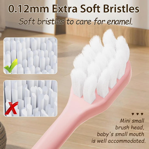 Kids Toothbrushes 8 Pack,Soft Bristle Toothbrushes for Kids 2-12 Years Old, Cute Multicolor Boys Girls Toothbrushes,Clean Kids Teeth Bristles Not ...