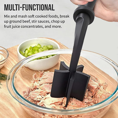 2Pcs Meat Chopper,Ground Beef Meat Masher Chopper Tool,Hamburger Smasher Tool,Plastic Meat Spatula Chopper,Meat Separator Kitchen Tool for Food Po...