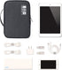MIRLEWAIY Travel Cords Organizer Case Double-Layer Electronic Accessories Carrying Bag for Charger Cables Adapter USB Sticks Leads Memory Cards, B...