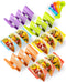 Premium Large Taco Holder Stand, Colorful Holders Set of 6 or 4 for 3 Tacos, Soft or Hard Shell Holder, Street Rack, Tray Plates, BPA Free, Dishwa...