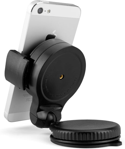 BoxWave TinyMount - Universal Windshield Dashboard Car Mount, Fully Adjustable, 360 Degree Rotatable Windshield Car Mount Holder for Smartphones -...