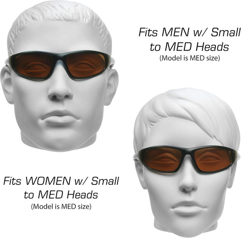 proSPORT Bifocal Sunglasses Safety for Men and Women. High Definition Blue Blocking Lenses....