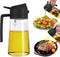 2 in 1 Oil Dispenser and Oil Sprayer, 470ml Oil Dispenser Bottle Spray and Pour, Glass Olive Oil Sprayer for Cooking, Food-Grade Oil Spray Bottle ...
