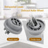 APPLIANCEMATES DD66-00023A Roller Lower Dish Rack for Samsung Dishwasher Dishrack Lower Wheels and Mounting Clip 4-Pack, Replacement Part PS4222532, AP4342187, 2002711