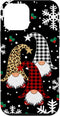 iPhone 12 mini Gnomes Buffalo Plaid Leopard Christmas Tree Santa Xmas Case...