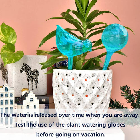 Plant Self Watering Globes - 10pcs Flower Self Watering Planter Insert, Plastic Self Watering Bulbs Auto for Plants, Garden Water Device Drippers ...