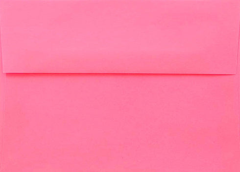 Hot Pink A7-25 Boxed 5-1/4" x 7-1/4" Invitation Envelopes from The Envelope Gallery...
