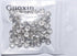 Guoxin 100Pcs Rondelle Spacer Beads Round Crystal Charms Czech Rhinestone Silver Plated Spacer Loose Beads for DIY Bracelet Necklace Jewelry Makin...