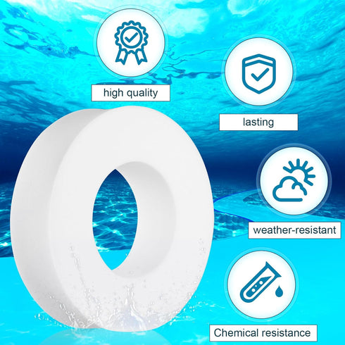 6pcs Pool Cleaner Climbing Ring Compatible with Dolphin Maytronics Robot Swimming Pool Cleaner, White Wheels Rings Replacement Part for Dolphin M2...