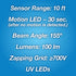 PIC 2-in-1 Solar Bug Zapper and Motion Sensor LED Light, Outdoor Electric Insect Killer, Mosquito Fly Zapper Trap for Outdoor Use...