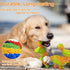Dog Toys, 3 Pack Indestructible Tough Dog Chew Toys for Aggressive Chewers, Nylon Dog Bones Toys with Bacon Flavor Dinosaur Teething Chew Toys for...