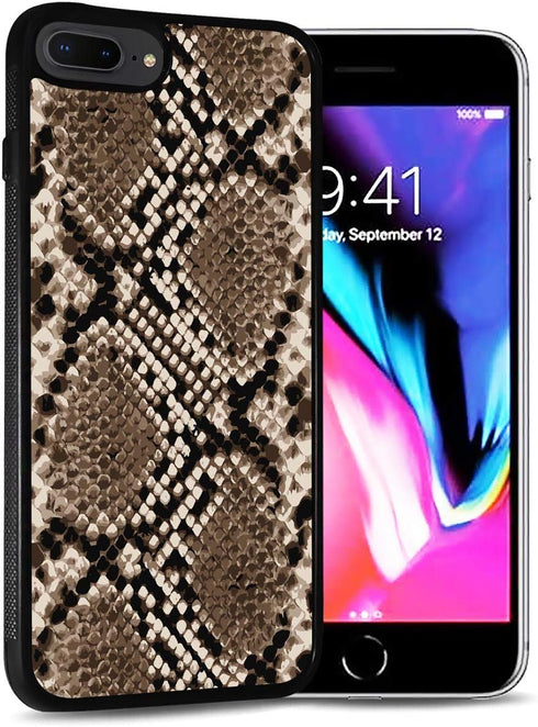for iPhone 8, iPhone 7, iPhone SE 2 (2020), Durable Protective Soft Back Case Phone Cover, HOT12616 Snake Pattern...