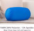 Squishy Microbead Neck Pillow, 7Inch x 12Inch Soft Travel Body Bed Pillow Bean Pillow for Kids Adult Chair Sleeping Car Seat, Fun Dormroom (Sky Bl...