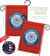 Proud Grandparent Coastie Garden Flag - Armed Forces Coast Guard USCG Semper Paratus United State American Military Veteran Retire Official - Hous...