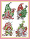 Maydiyer 11CT Stamped Cross Stitch Kits Pre-Printed Embroidery Kit,DIY Sewing Pattern Needlework Sets for Girls-Christmas Dwarf 11×15.3 inch...
