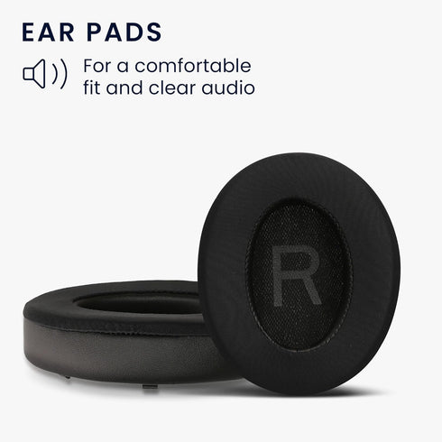 kwmobile Replacement Ear Pads Compatible with Anker Space Q45 (Set of 2) - Cooling Gel Earpads - Black...