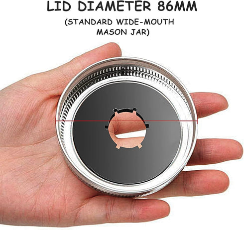12PCS Kratky Lids Wide Mouth Hydroponic Cover Lids Kratky Mason Jar Lids Kratky Lid Insert Kratky Jar Cover Hydroponic Lids Kratky Hydroponics Sup...