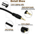 ONXE 2-Pack Gold Plated 3.5mm Stereo Jack Splitter Cable Adapter Connectors ,3.5mm Male To 2 X Female - for Connecting External Speakers or Use Bo...