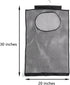 Breathable Mesh Laundry Hamper,Foldable Hanging Storage Basket,Portable Space Saving Storage Bag (Black)...