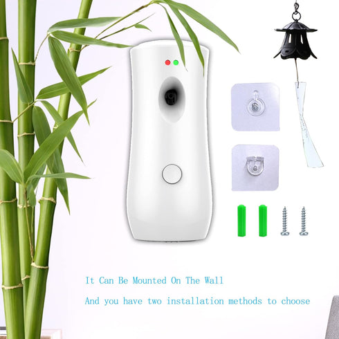 Automatic Air Fragrance Dispenser Home Wall-mounted Aerosol Spray Air Freshener for Home Offices Schools Restaurants Hotels Commercial Place (Whit...
