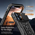 MERRO for iPhone 13 Pro Case with Screen Protector,Sliding Camera Cover,Military-Grade Cover with Magnetic Stand Phone Case 6.1" Black...