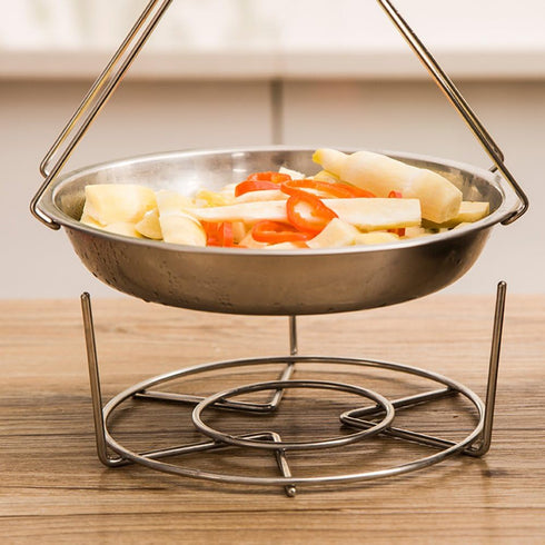 Steam Rack,Steaming Rack Stand,Steamer Basket,Heavy Duty Stainless Steel Metal Multi-function By Meleg Otthon (5.9" Diameter X1.2"High)...