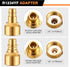 6 Pcs R1234yf to R12 Retrofit Conversion Adapter Fitting Kit Compatible with 1/4 Sae Thread Low High Side Retrofit Conversion Ac Charging Port Ada...