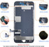 for iPhone 8/ SE 2020 2nd Generation Screen Replacement Black, LCD Touch Screen Digitizer with Repair Tools for A2275, A2298, A2296 with Waterproo...