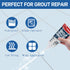 Tile Grout, 2 Pack White Grout Filler Tube, Grout Sealer for Bathroom, Shower, Kitchen, Floor Tile, Fast Drying Grout Pen Paint, Grout Repair Kit ...
