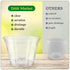 Orchid Breathable Slotted Clear Plastic Pot (4.5 inch (4 Pack))...