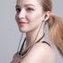 Neckband Bluetooth Headphones, Comfortable Lightweight Wireless Earbuds with Noise Cancelling Mic, Small Ear Earphones,Ear Buds with Case for Runn...