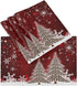 Christmas Tree with Snowflake Table Mats Placemats Set of 6 Winter Holiday Xmas Kitchen Mat Dining Place mat Heat-Resistant Easy Clean Happy New Y...