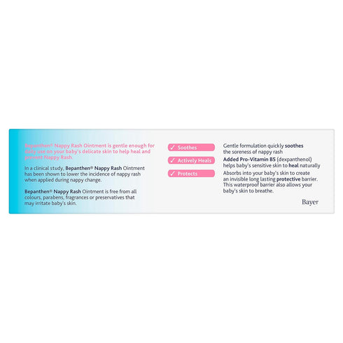 Bepanthen Nappy Rash Diaper Barrier Protection Ointment 30g...