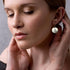TGNEL Vintage Dandelion Titanium Earrings Dangling, Antique Flower Circle Disc Drop Dangle Earring for Women Sensitive Ears...