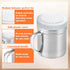 2Pcs Metal Salt Pepper Dredge Shakers, Stainless Steel Pepper Shaker Seasoning Jar With Handle, With Hole And Cover, Suitable For Pepper, Cinnamon...