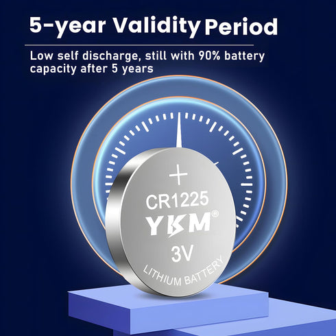 CR1225 3V Lithium Battery BR1225 1225 Replacement for Thermometer Calculator Medical Device Long Lasting Button Battery (20 Pack)...