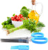 Herb Scissors - with Kitchen Gadgets Retail Package - Multipurpose Kitchen Shears - 5 Extremely Sharp Stainless Steel Blades - Handy Cleaning Comb...