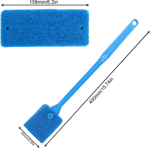 Ntrjtrss Fish Tank Cleaner, Double Sided Sponge Aquarium Cleaner Water Tank Cleaner - Fish Tank Algae Cleaner Fish Tank Glass Cleaner Tank Cleanin...